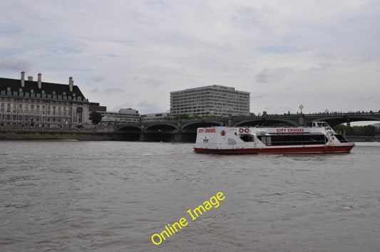 Photo 6x4 London : Westminster - River Thames View from the River Thames  c2010