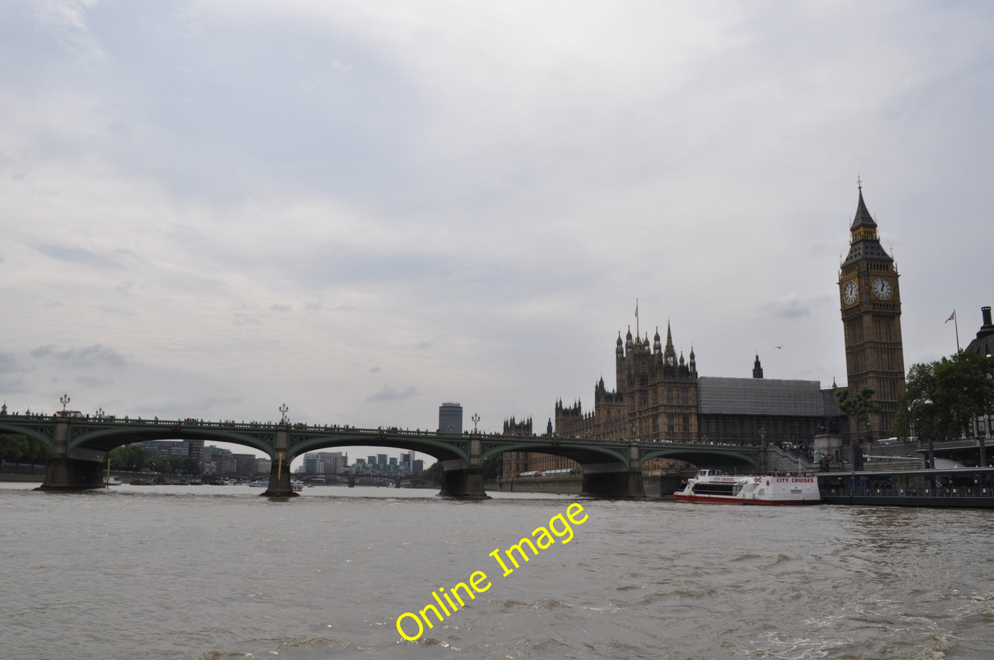 Photo 6x4 London : Westminster - Westminster Bridge & Parliament A view o c2010