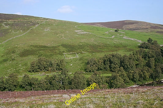 Photo 6x4 Ruined Walls Bridgend\/NO5368 On the far side of the glen here  c2010