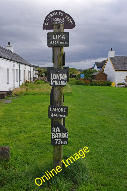 Photo 6x4 Distances from Easdale Island Easdale\/NM7417 This signpost is  c2010