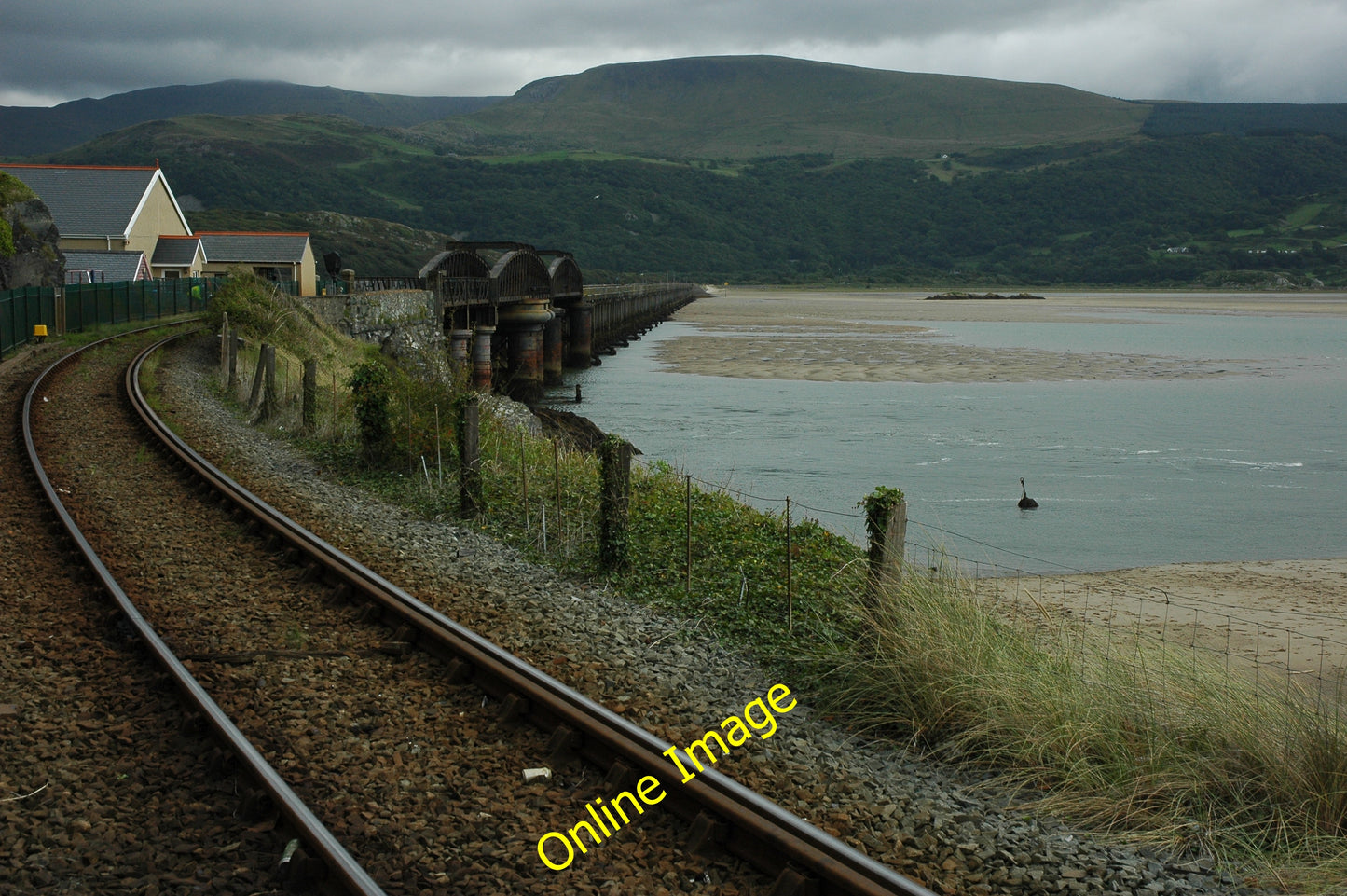 Photo 6x4 Railway and Barmouth Bridge Barmouth\/Abermaw View across the B c2010