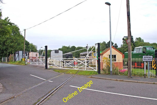 Photo 6x4 Telford Steam Railway level crossing, Pool Side The level cross c2010