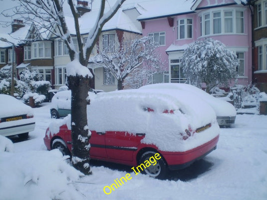 Photo 6x4 Winton Avenue in the Snow Friern Barnet London Heaviest snowfal c2009