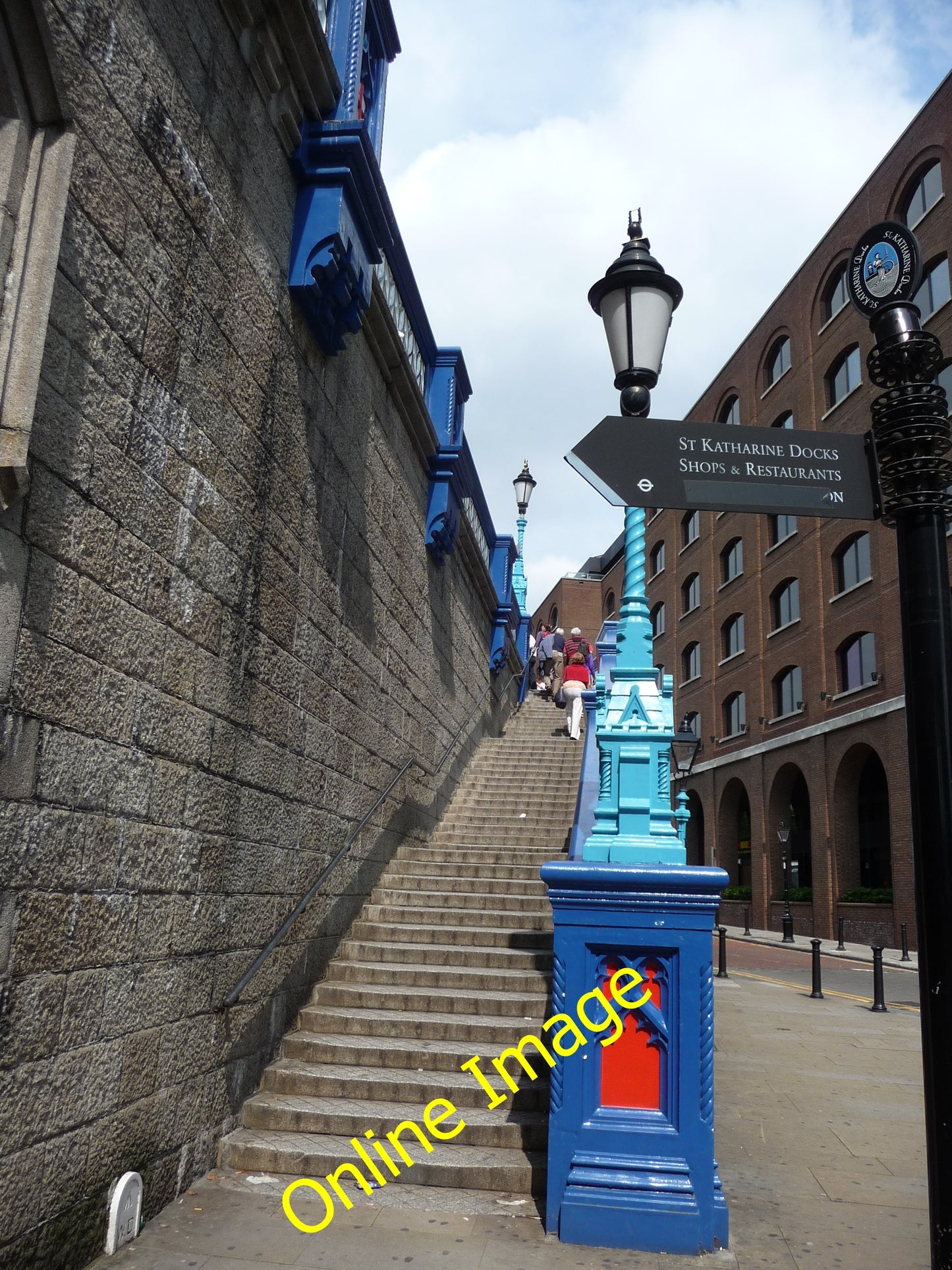 Photo 6x4 London : Tower Hamlets - Tower Bridge Steps These steps head up c2010