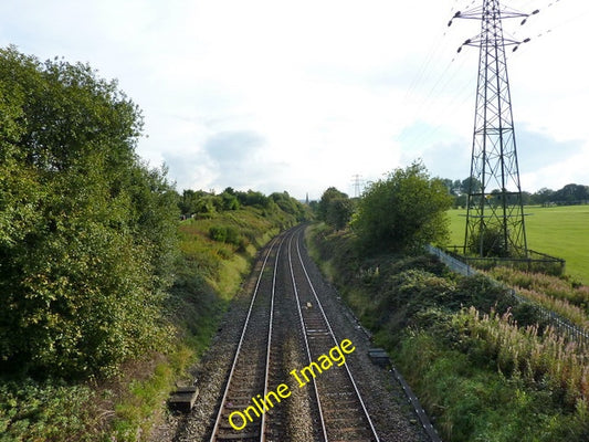 Photo 6x4 Railway southwest of Accrington Cemetery  c2010