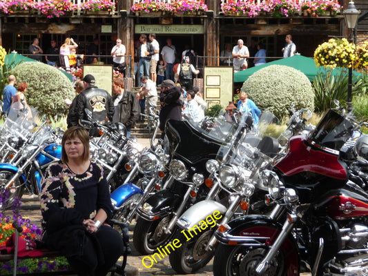 Photo 6x4 London : Tower Hamlets - St Katharine Docks Motorbikes beside t c2010