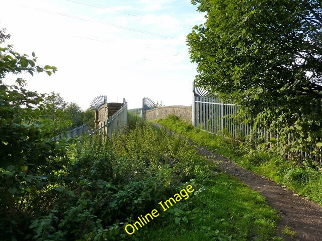 Photo 6x4 Bridge over railway west of Accrington Cemetery  c2010