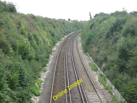 Photo 6x4 Railway to Aylesham Adisham As seen from [[2056742]].
This lin c2010