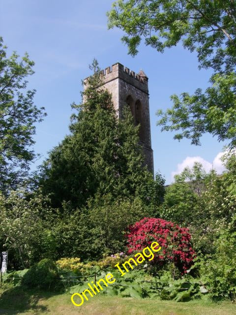 Photo 6x4 Inveraray Bell Tower ... almost hidden by flowering summer vege c2009