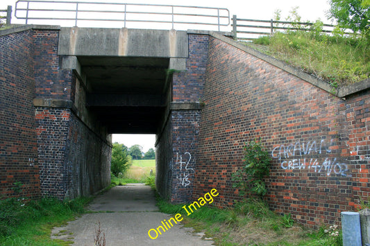 Photo 6x4 Path under the railway Heanor For a view from inside see [[1921 c2010