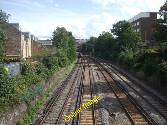 Photo 6x4 Railway line, seen from  Charlwood Rd, Putney Looking towards P c2010