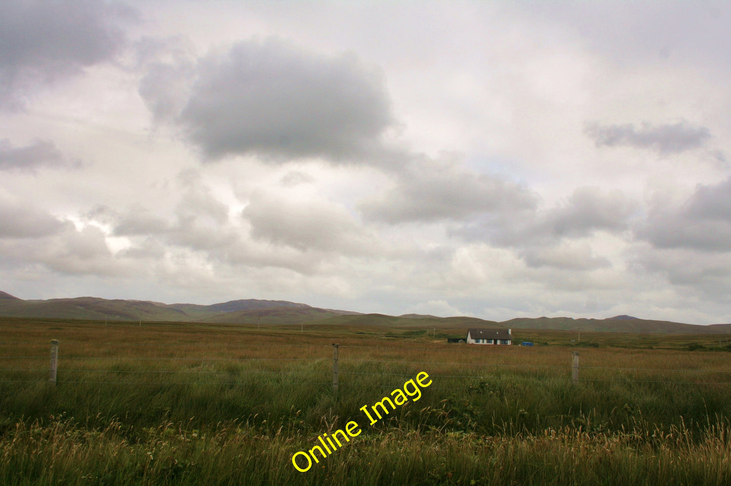 Photo 6x4 Glenegedale Moorland Moorland and a house on the east side of t c2010