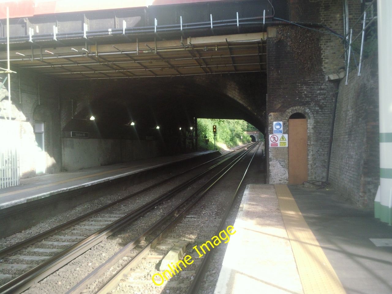 Photo 6x4 Underneath the road bridge at Streatham Hill station The cuttin c2010