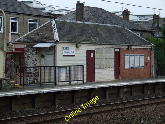 Photo 6x4 Hillington East railway station Cardonald The slate roofed bric c2010