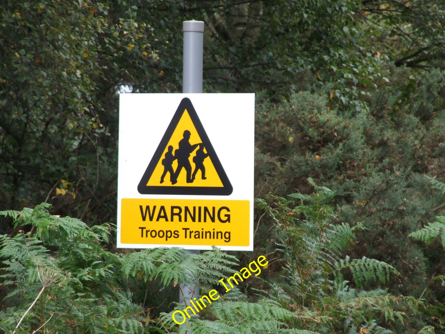 Photo 6x4 Troops Training Sign. Towthorpe\/SE6358 One of many signs found c2010