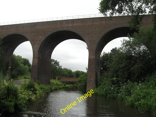 Photo 6x4 Severn Valley Railway crosses over the Staffs and Worcs Canal K c2010