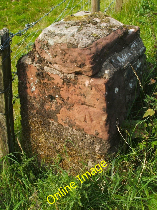 Photo 6x4 Bench mark, Darleith Road Cardross\/NS3477 This small pillar of c2010