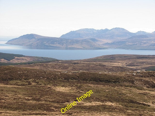 Photo 6x4 Moorland on Cnoc a' Bhaile-shios Looking southwards from the su c2010