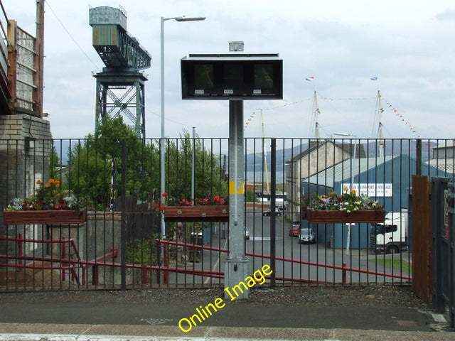 Photo 6x4 Cartsdyke railway station Greenock\/NS2776 With the Titan crane c2010