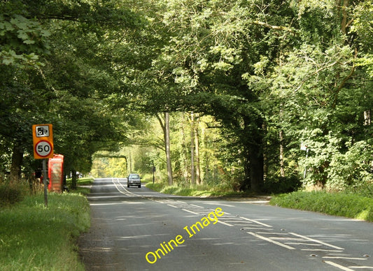 Photo 6x4 2010 : A346 at Cadley Cadley\/SU2066 A 50mph sign and telephone c2010