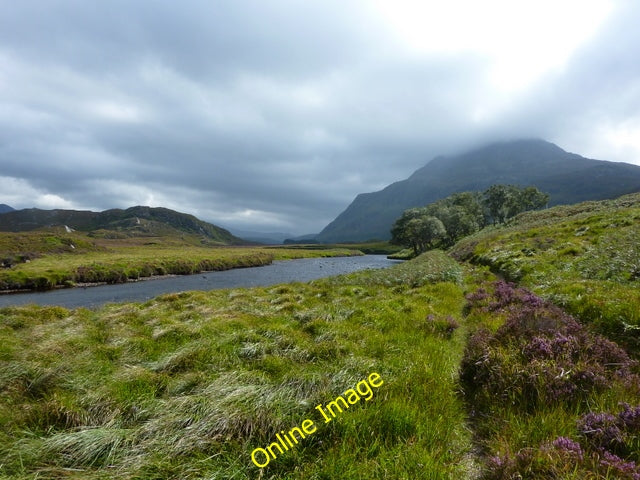 Photo 6x4 Laxford River Cnoc Bad na h- Achlaise Looking towards Ben Stack c2010