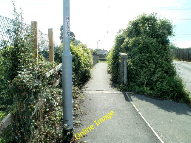 Photo 6x4 Pedestrian bridge across the railway, Sudbrook Deepweir On the  c2010