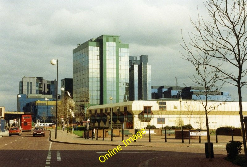 Photo 6x4 Intersection of Mastmaker Road and Marsh Wall South Quay, in 19 c1991