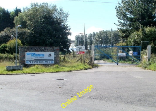 Photo 6x4 Entrance to Sudbrook Paper Mill Deepweir The entrance is on the c2010