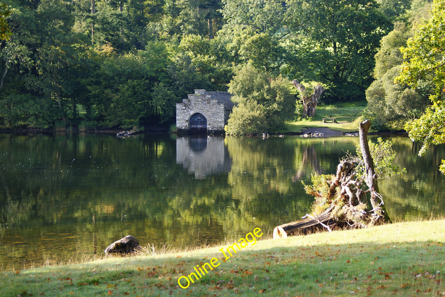 Photo 6x4 Boathouse at High Wray Bay, Cumbria One of two boathouses, on t c2010