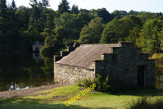 Photo 6x4 Boathouse at High Wray Bay, Cumbria One of two boathouses, at t c2010