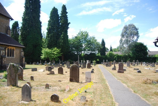 Photo 6x4 St Luke's Church graveyard, Greyshott Grayshott  c2010