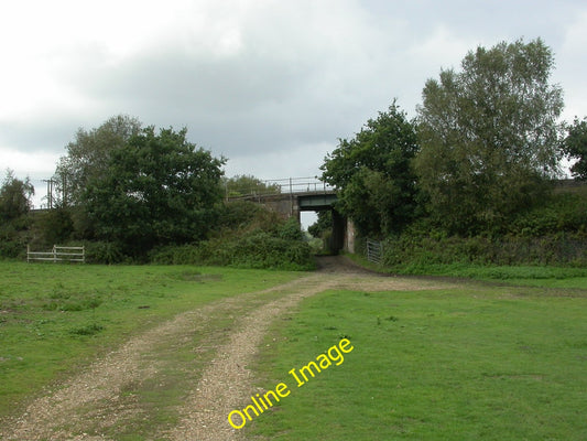 Photo 6x4 Wareham Common, railway bridge Carrying the Wareham to Weymouth c2010