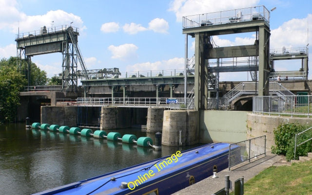 Photo 6x4 Denver Sluice Salters Lode Lock and sluice on River Great Ouse  c2010