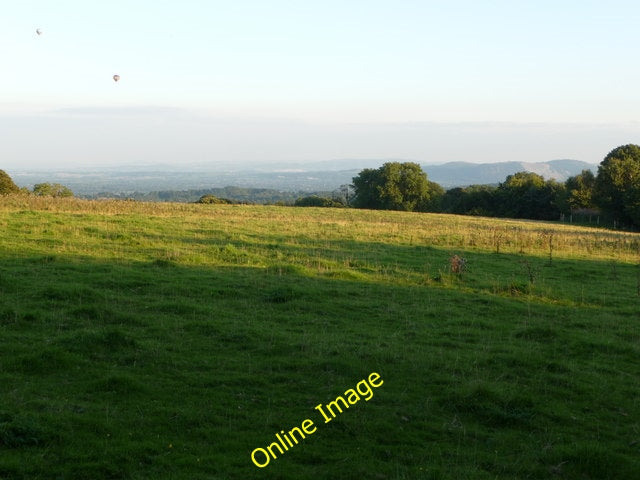 Photo 6x4 Two Lindstrand balloons float over Oswestry Tyn-y-coed\/SJ2528  c2010