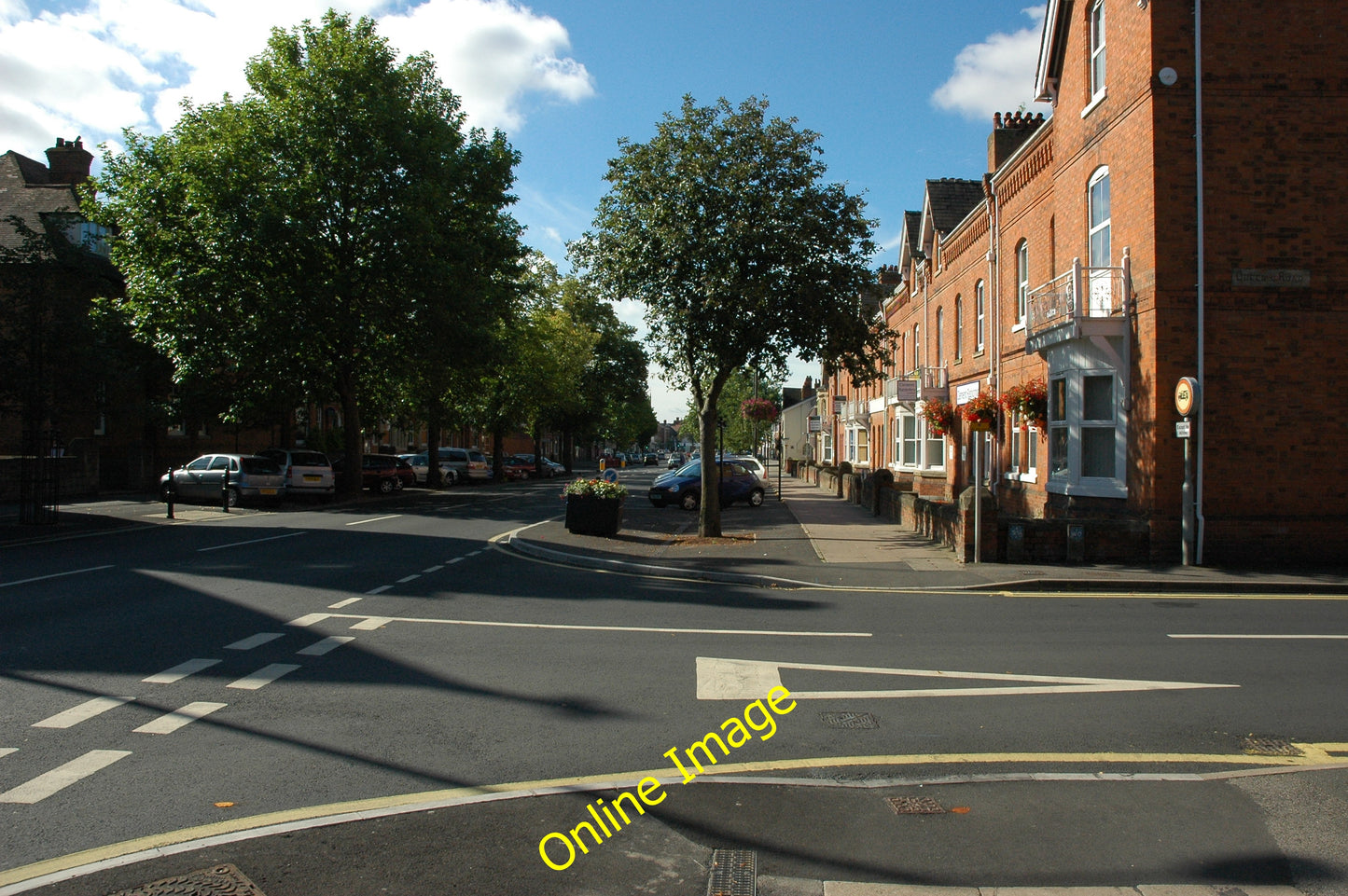 Photo 6x4 High Street, Evesham View down Evesham High Street from near th c2010