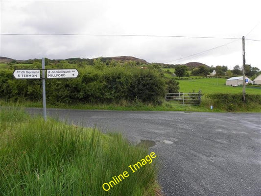 Photo 6x4 Road junction at Carrownasaul Fern Hill\/C1622 Looking north c2010