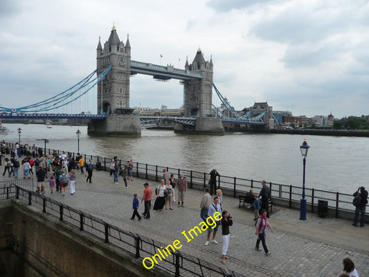 Photo 6x4 London : Tower Hamlets - River Thames & Tower Bridge Looking ac c2010