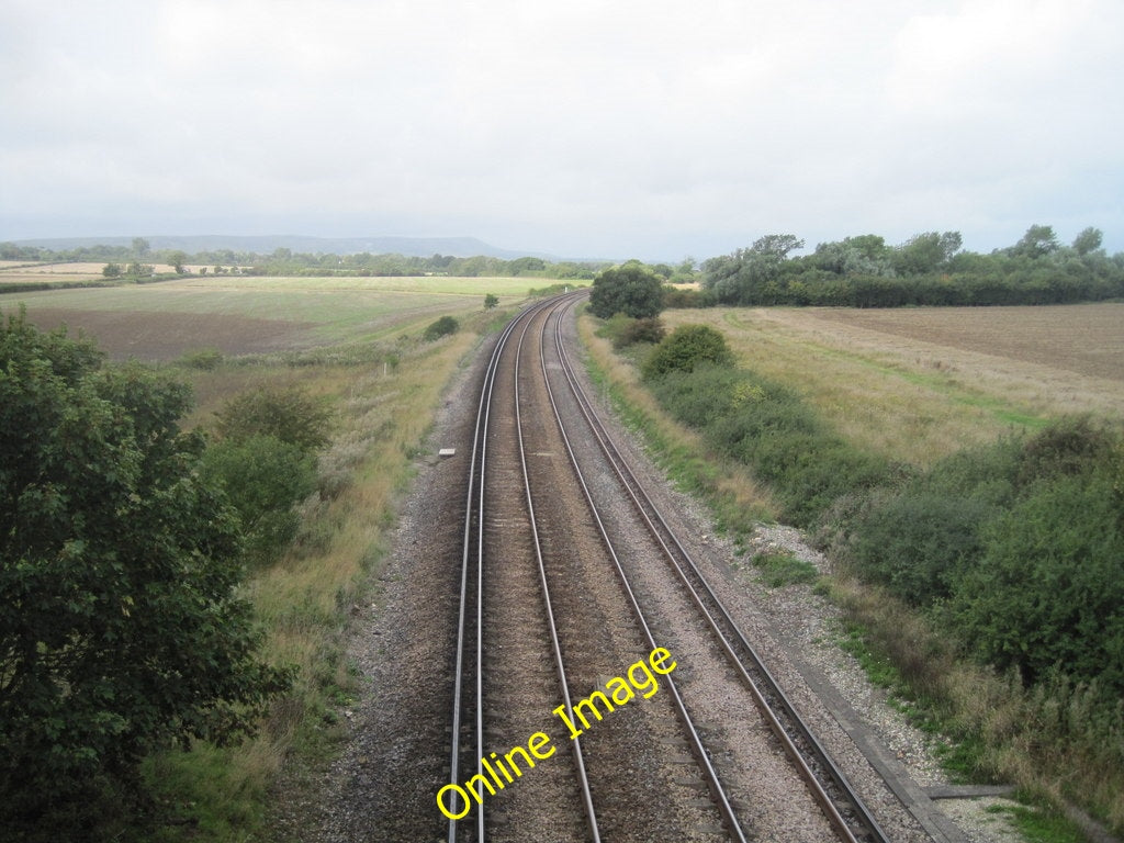 Photo 6x4 Railway line towards Brighton Folkington  c2010