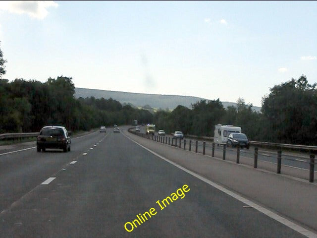 Photo 6x4 A449 at Llanllowell Usk\/Brynbuga The Armco barrier on the left c2010