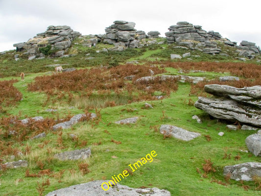 Photo 6x4 Pew Tor Moortown\/SX5273 A Tor in three sections, not two. c2009