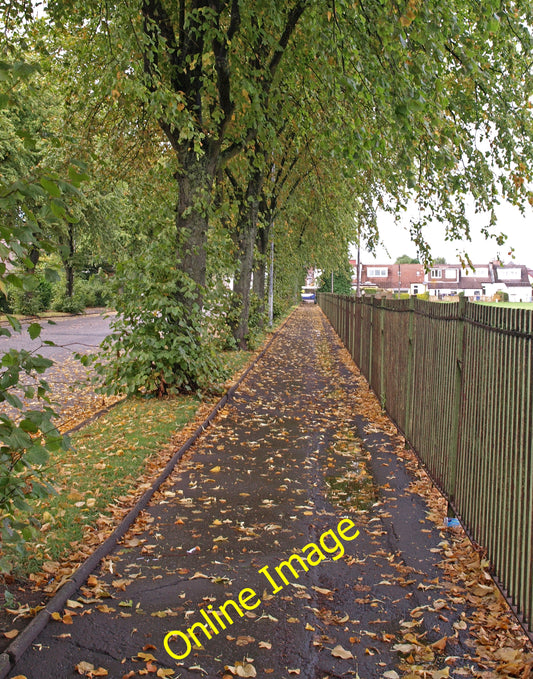 Photo 6x4 Pavement, Renfrew Beside Broadloan. c2010