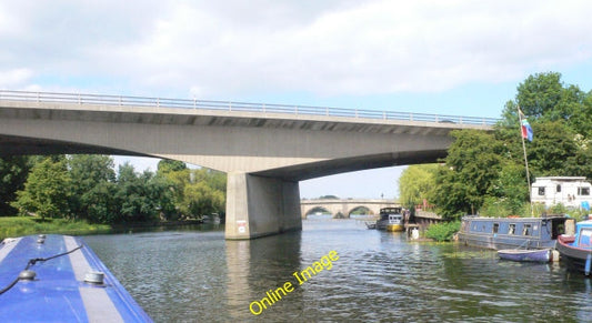 Photo 6x4 A14 Huntingdon Godmanchester A14 Road Bridge from the River Gre c2010