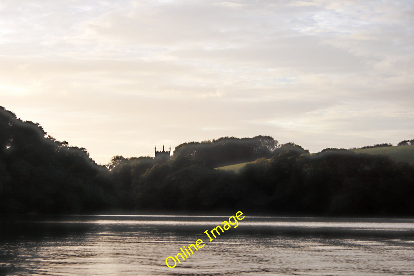 Photo 6x4 Church Creek at dusk Old Kea With Old Kea church tower silhouet c2010