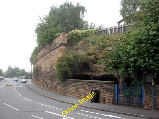 Photo 6x4 Sneinton Hermitage: railway retaining wall Nottingham\/SK5641 T c2010