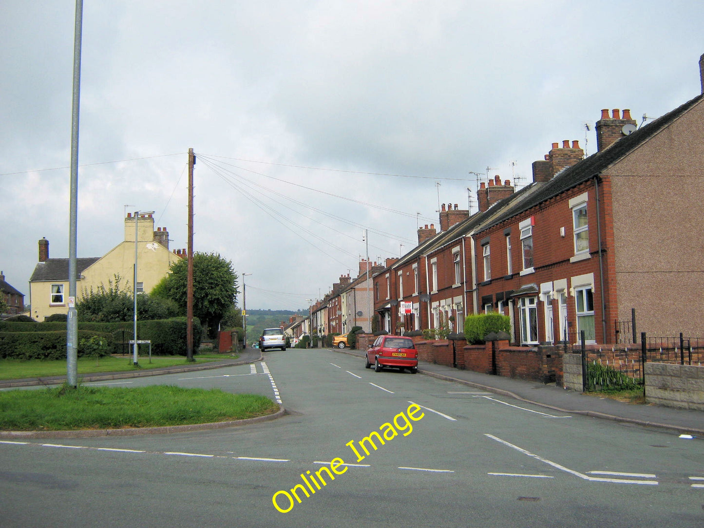 Photo 6x4 North-west on Albert Street Biddulph Looking down Albert Street c2010