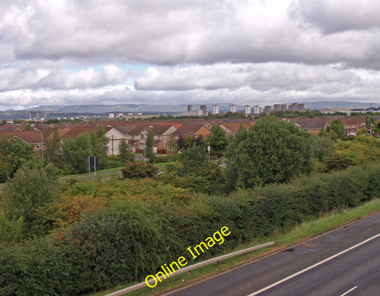 Photo 6x4 Dean Park, Renfrew View from the M8 footbridge looking to the C c2010